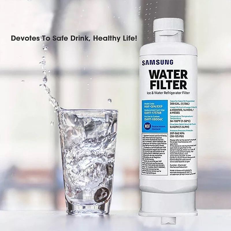 Genuine Samsung DA97-17376B HAF-QIN/EXP Refrigerator Water Filter Replacement